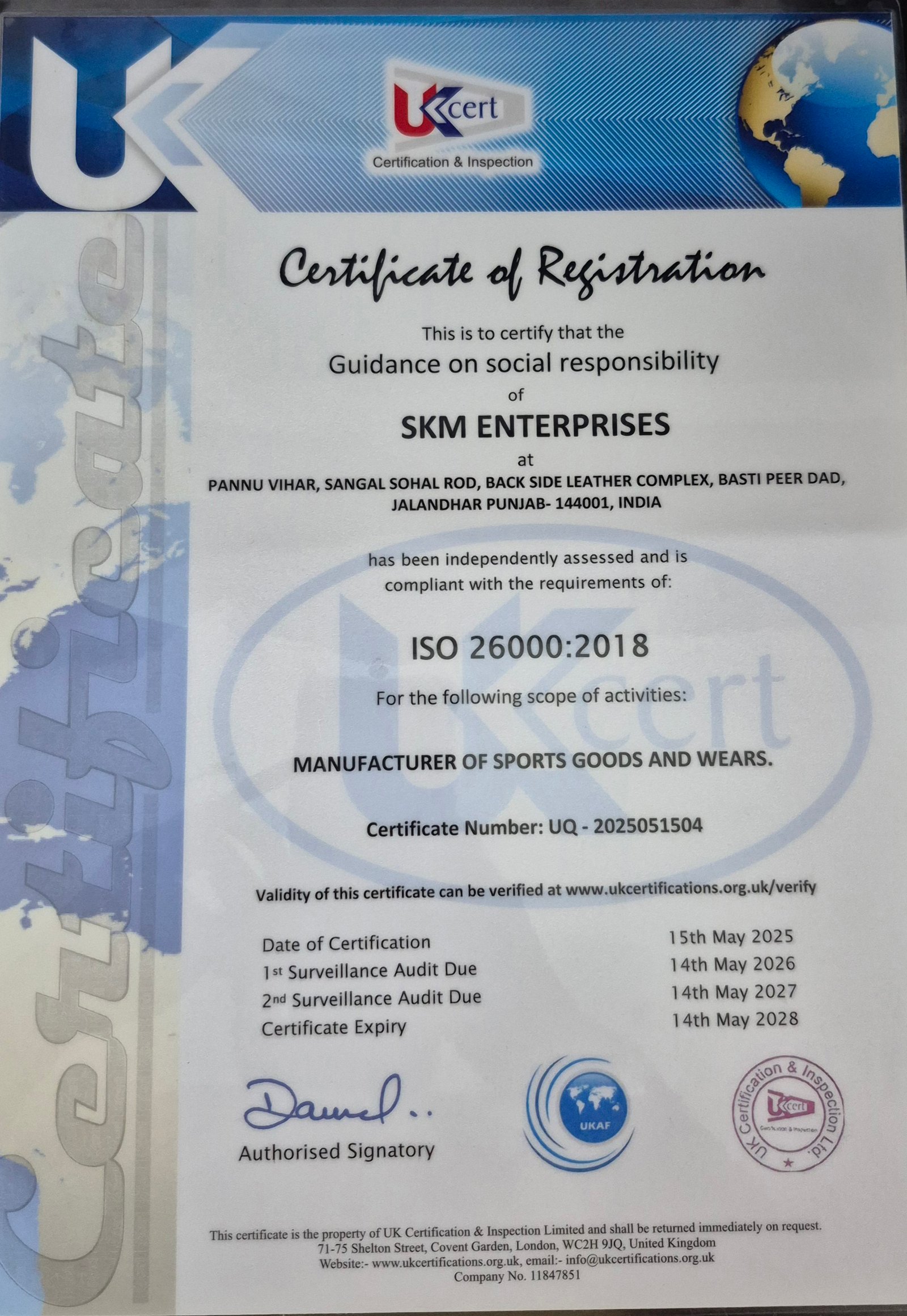 Certificate 5